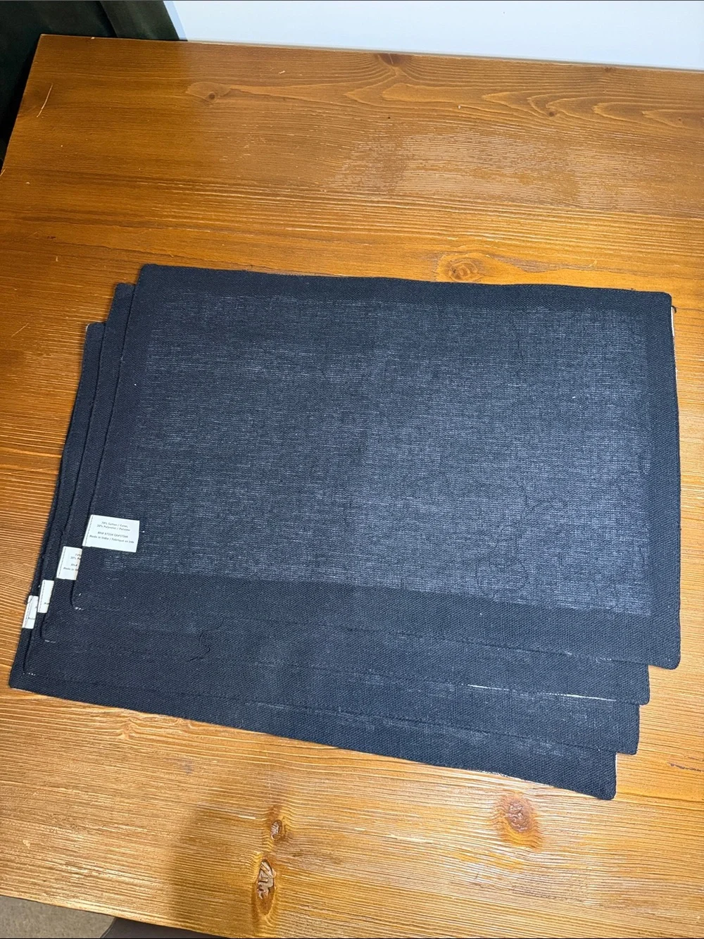 Black and White Buffalo Check Placemats (4) and Table Runner